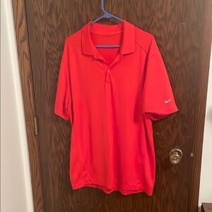 Nike Red Polo Shirt Classic Athletic Style